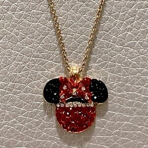 Disney Parks Minnie Mouse Icon Jeweled Necklace